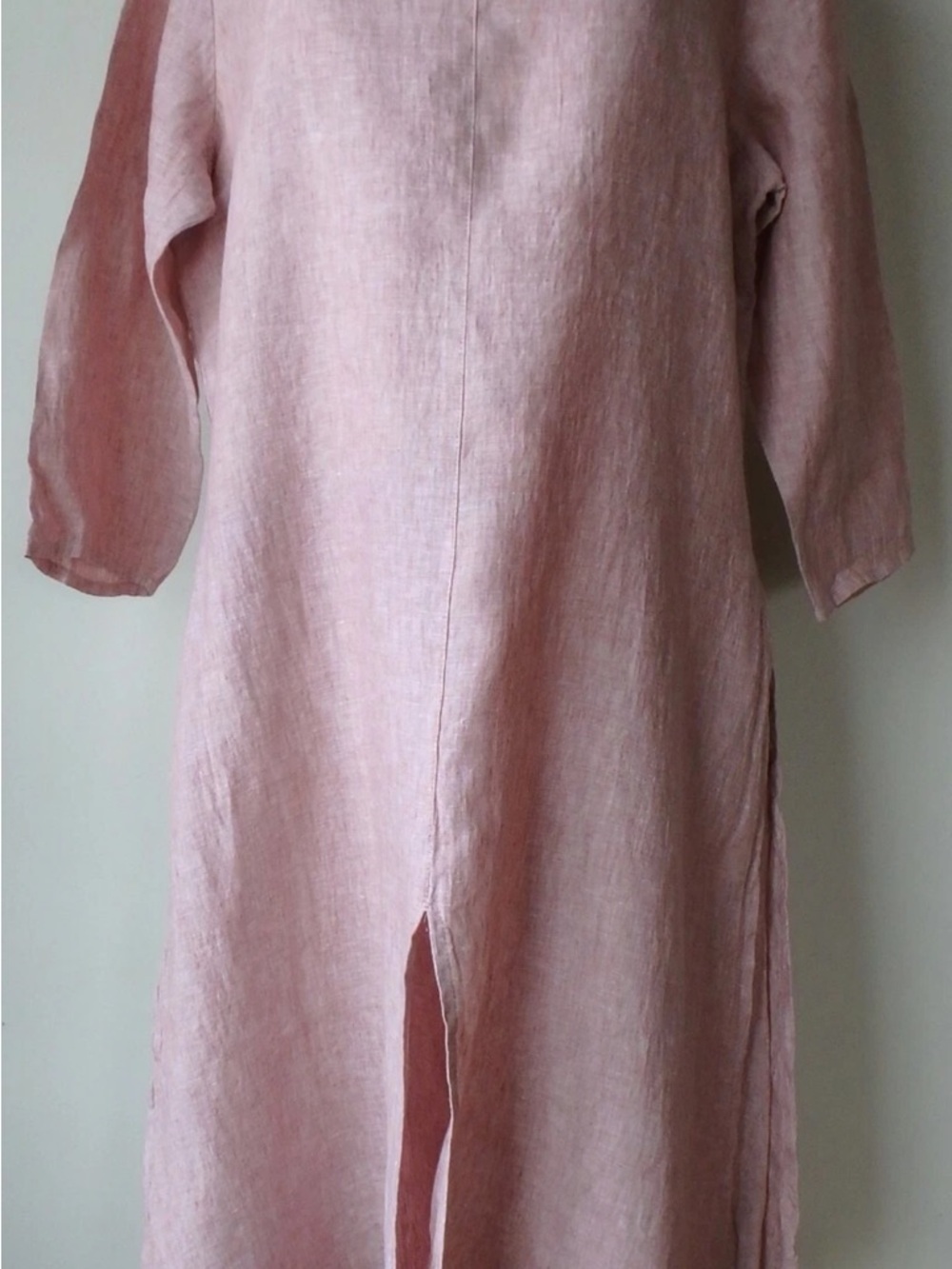 Flax Blush Pink Linen Dress SMALL - Picture 6 of 13